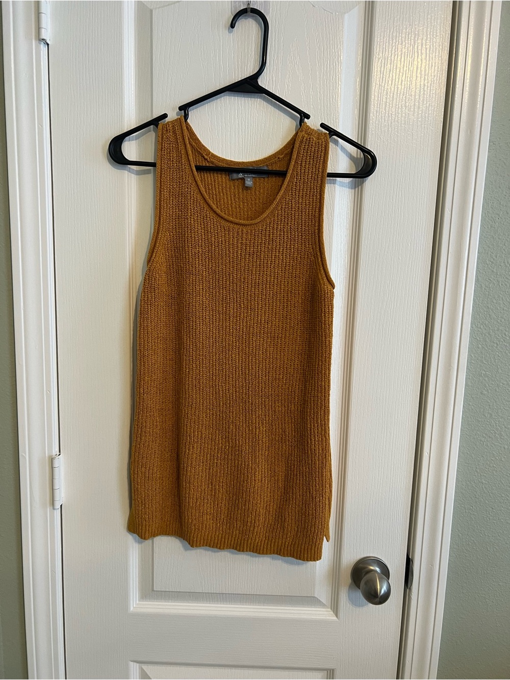 Marled Reunited Clothing Mustard Knit Tank Top Size M